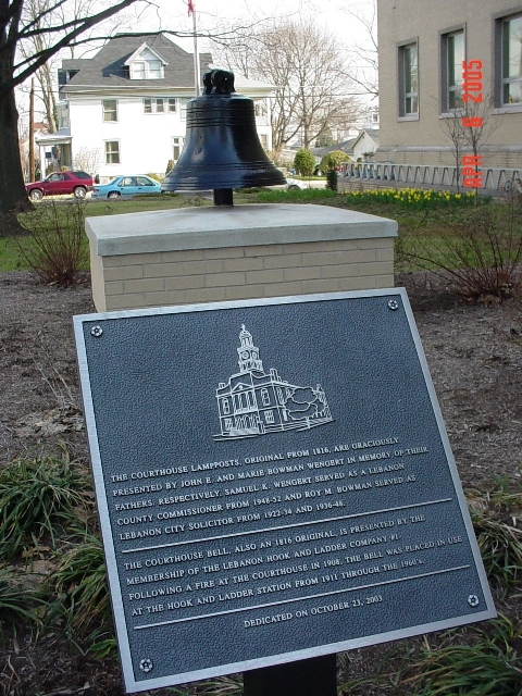 Courthouse Bell and Plaque