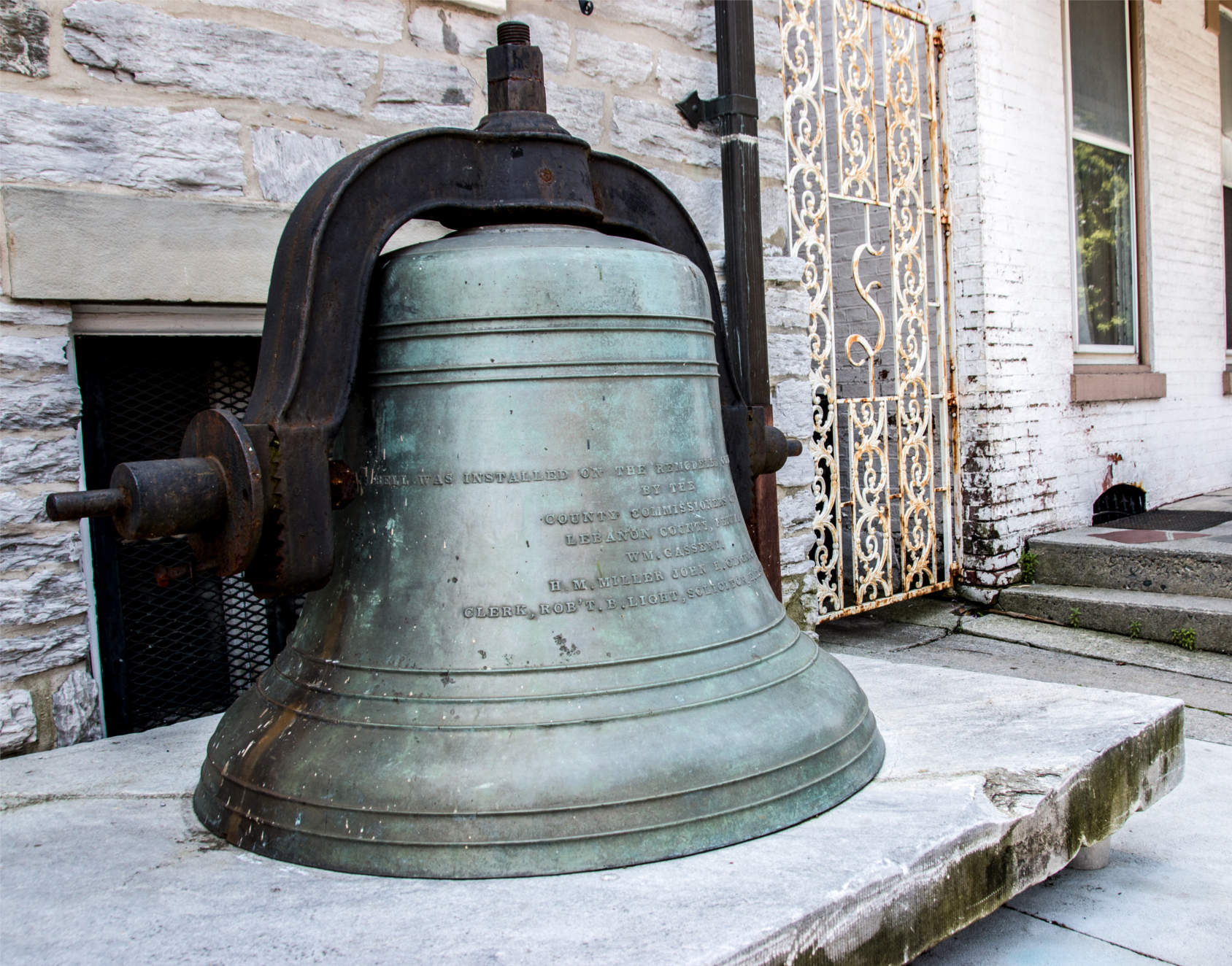 2nd Courthouse Bell in front of Lebanon County Historical Society